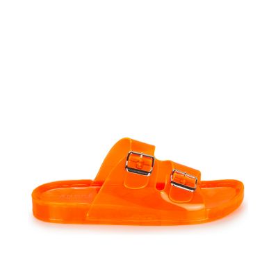 MULE DE PLAGE ANDRÉ FEMME EN CAOUTCHOUC ORANGE